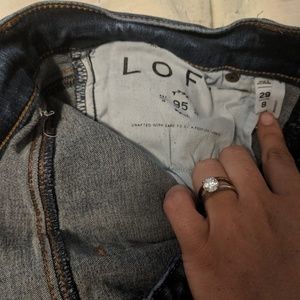 Loft Dark Wash Denim Leggings